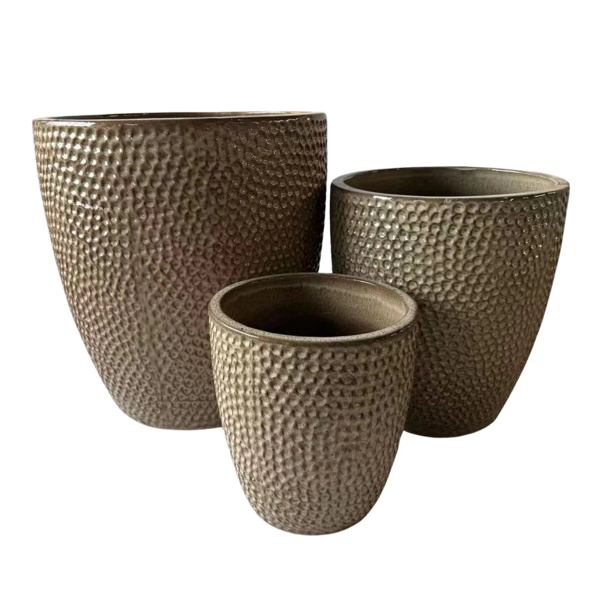 Keramik-Pflanzkübel CIGALINE - Sandfarben