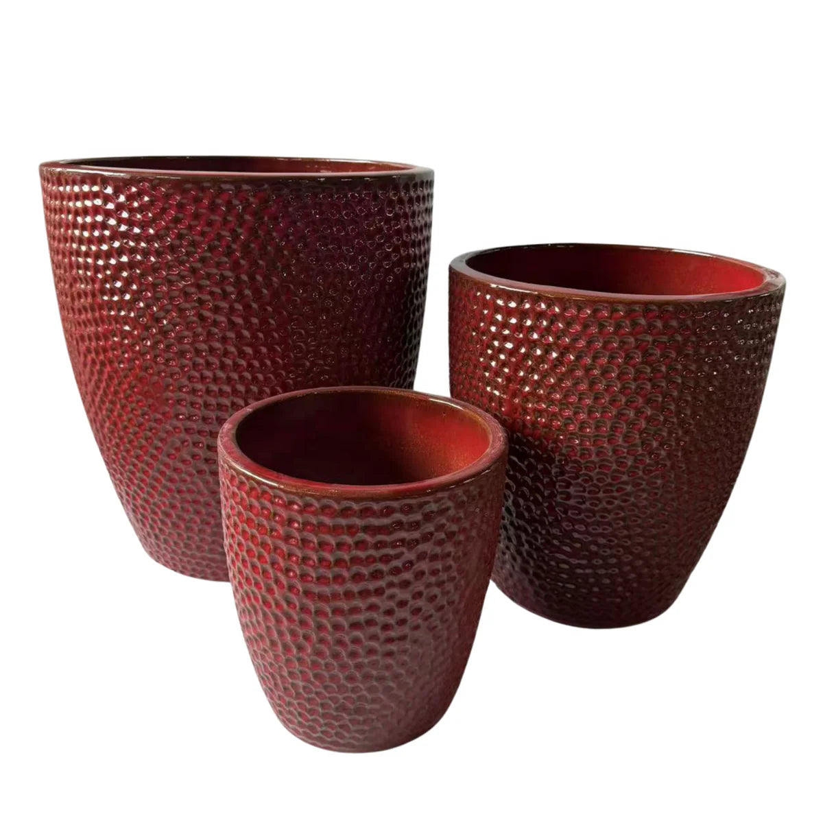 Keramik-Pflanzkübel CIGALINE - Imperialrot