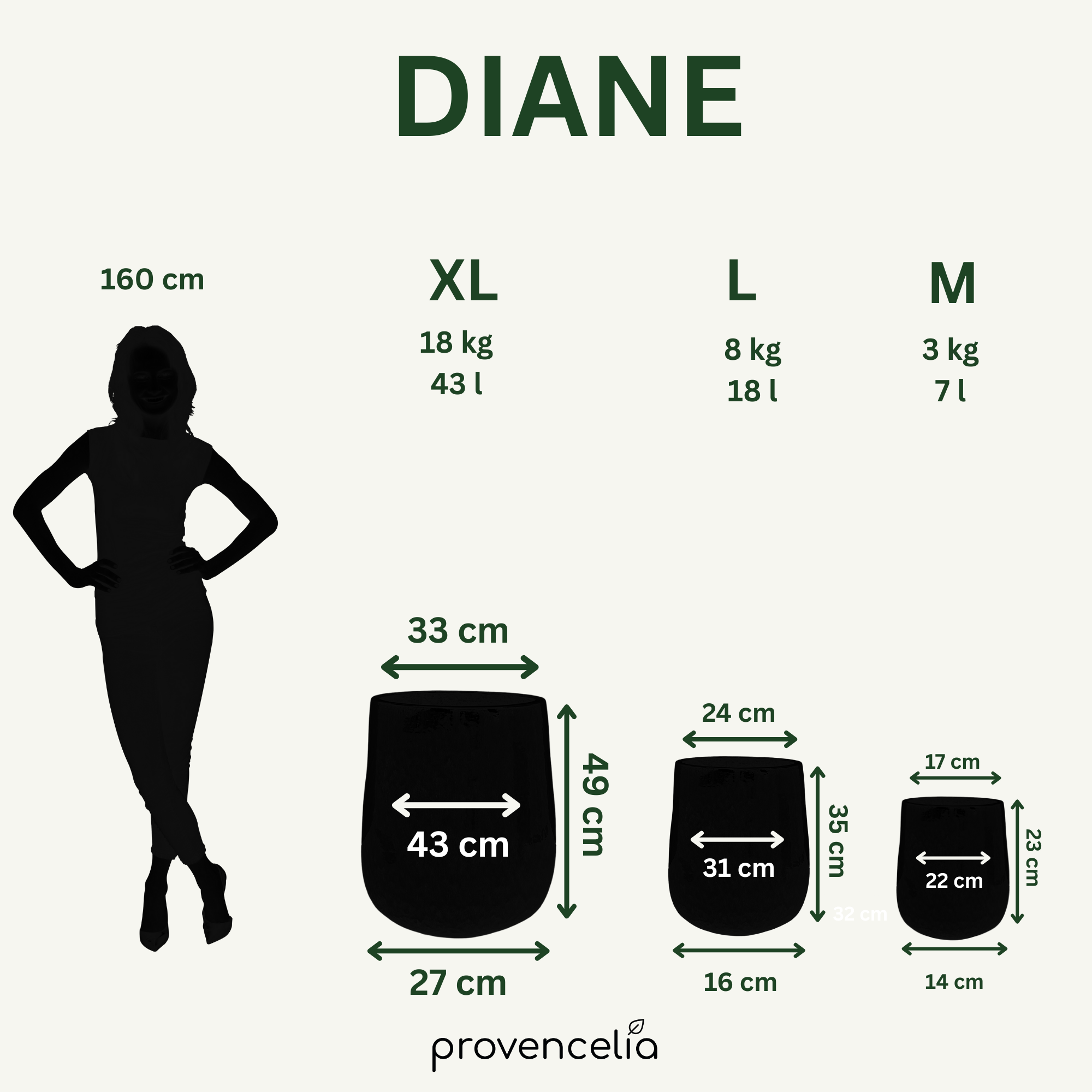Keramický květináč Diane - Perlová