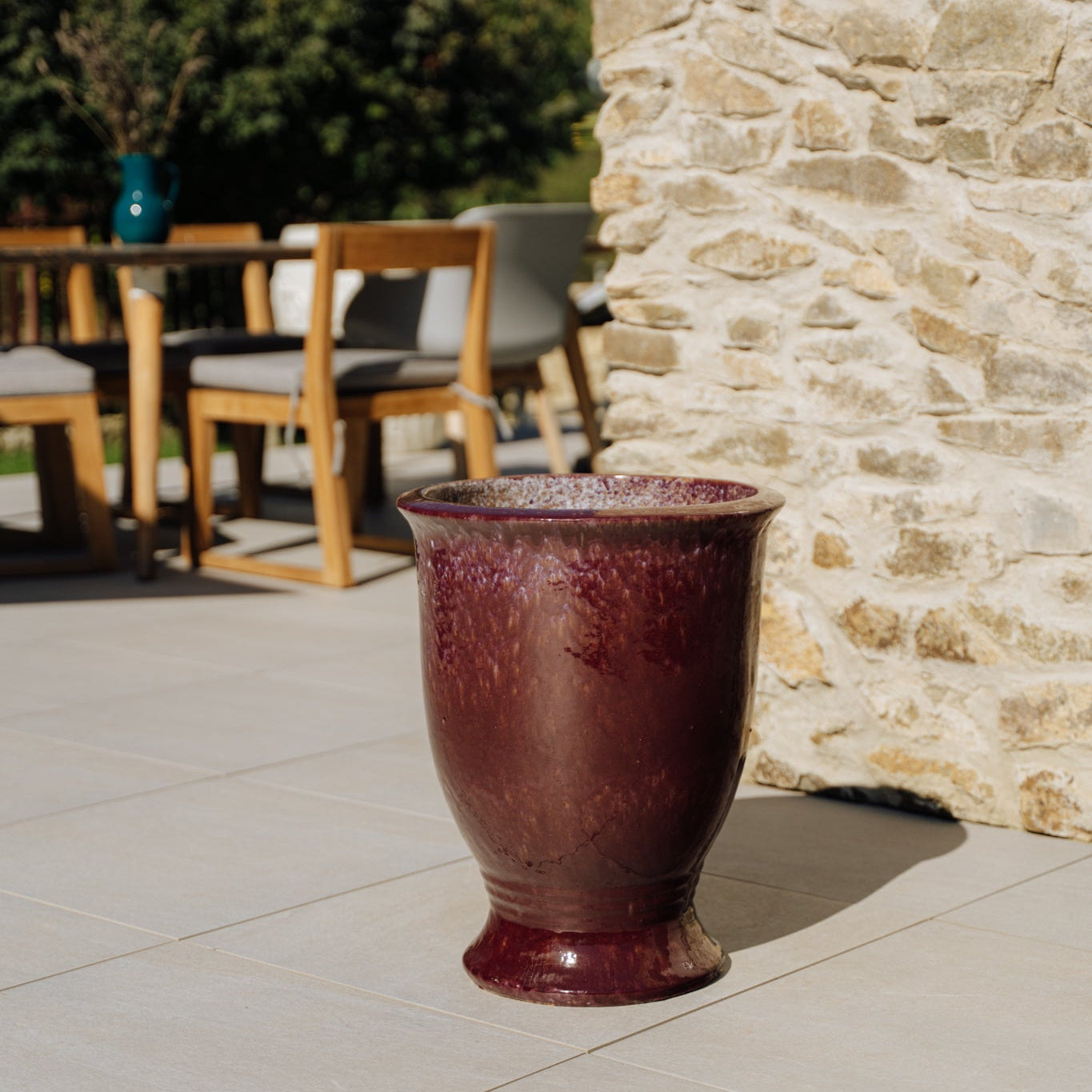 ARTHUR Lila Terrakotta-Topf – Provencelia, für Garten und Terrasse