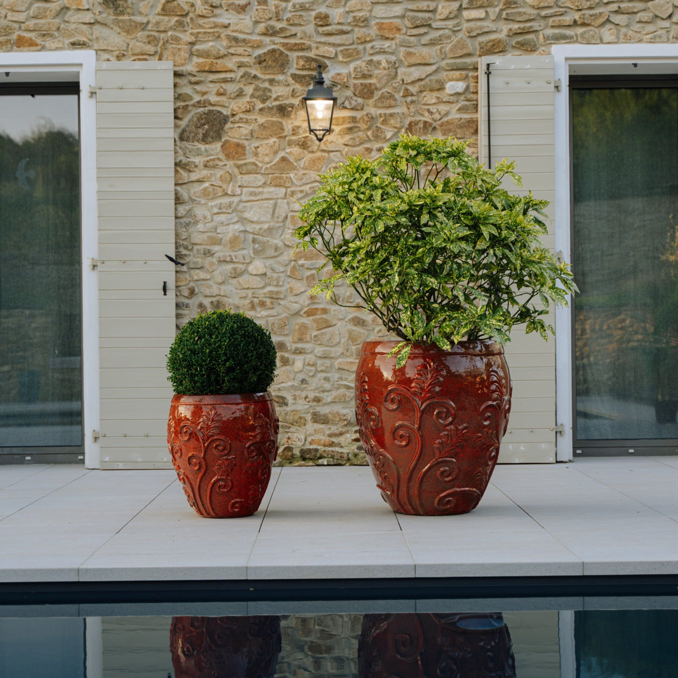 Provencelia GAIA Herbstorange – Premium Keramiktopf, zeitloses Design