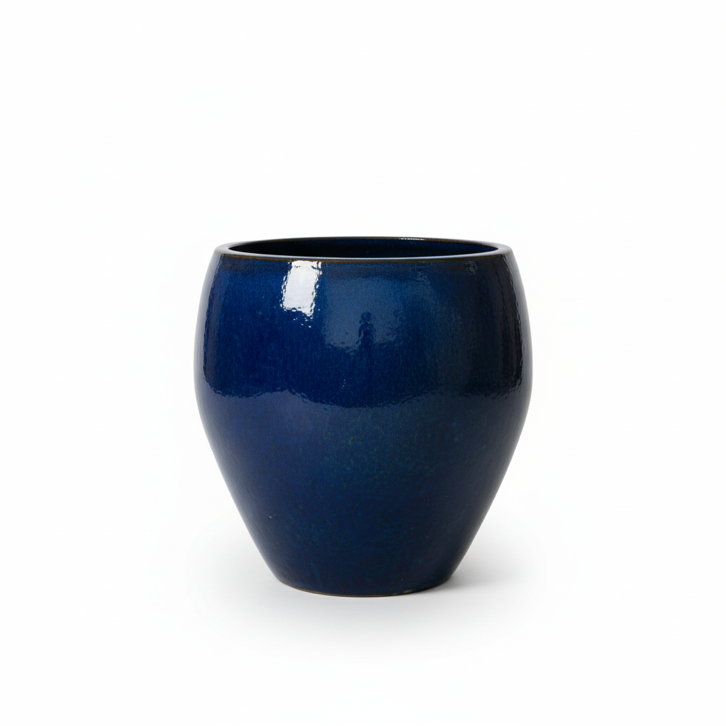 Keramický květináč LAFONTAINE - Mořsky modrá