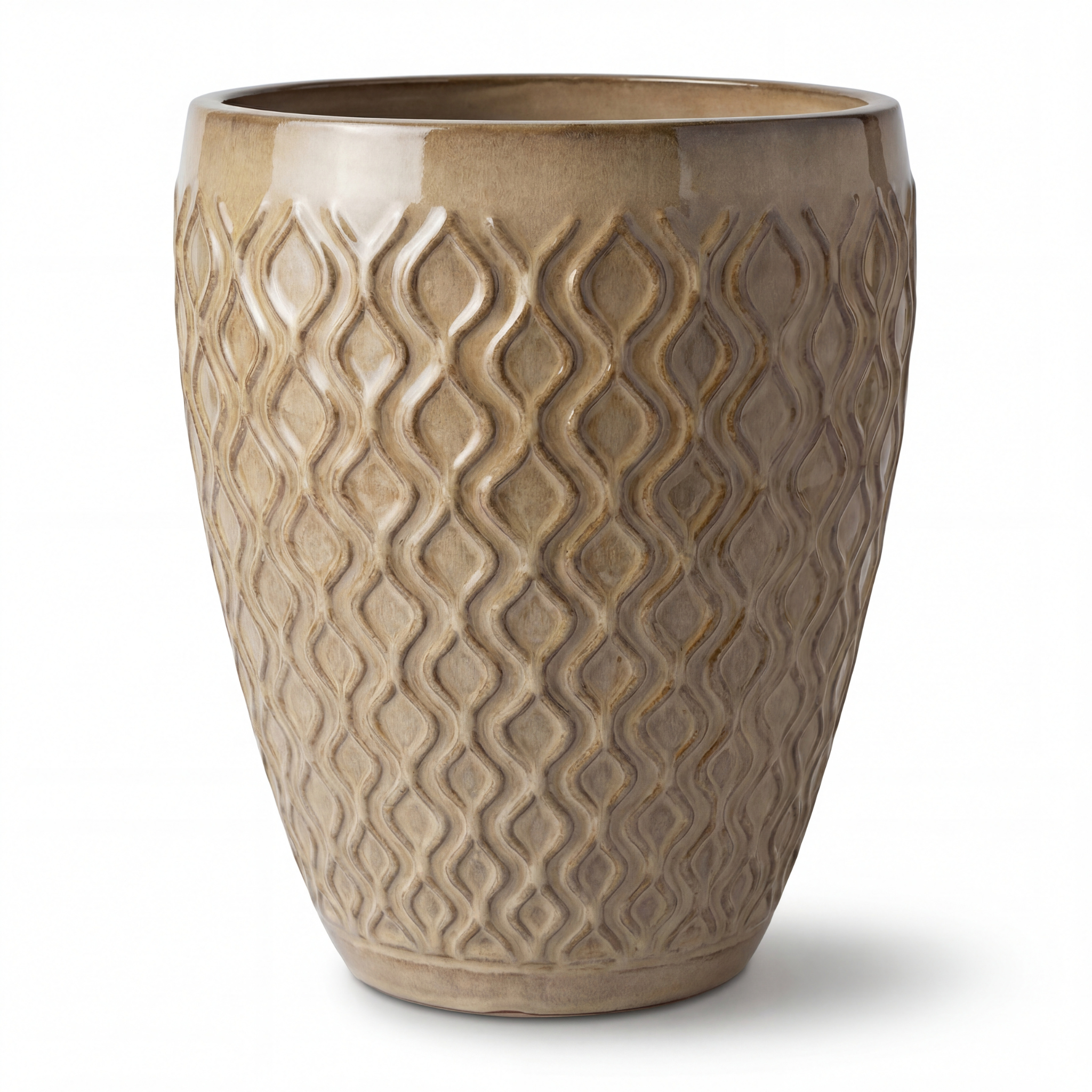 Keramischer Blumentopf PHENIX Písková – Provencelia, handgefertigt, frostbeständig