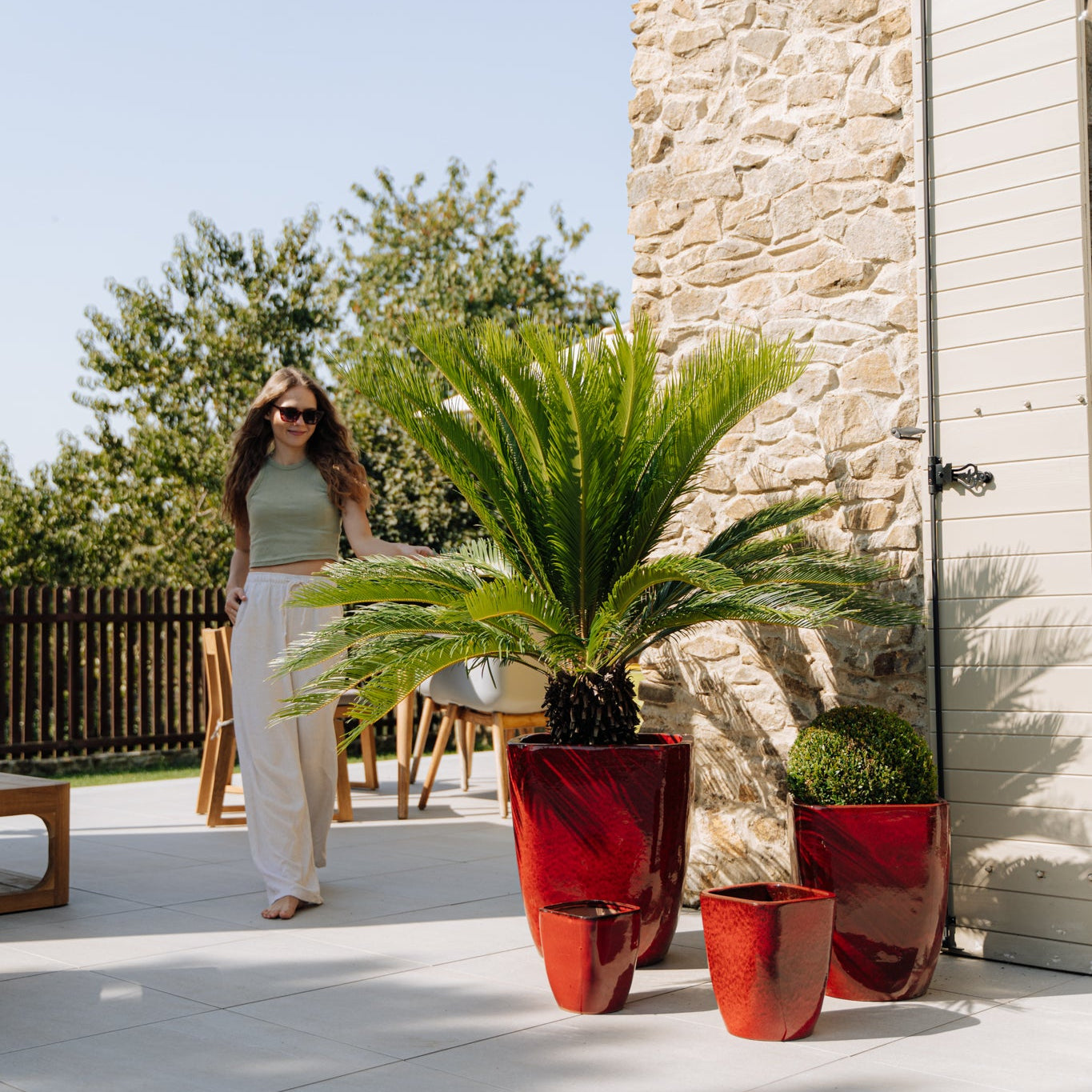 Keramický květináč vauban cerveny velky - Provencelia.cz