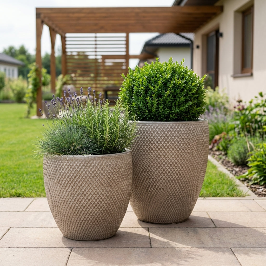 SIGNAC Keramik Pflanzkübel Písková – wetterfest, für Innen und Außen