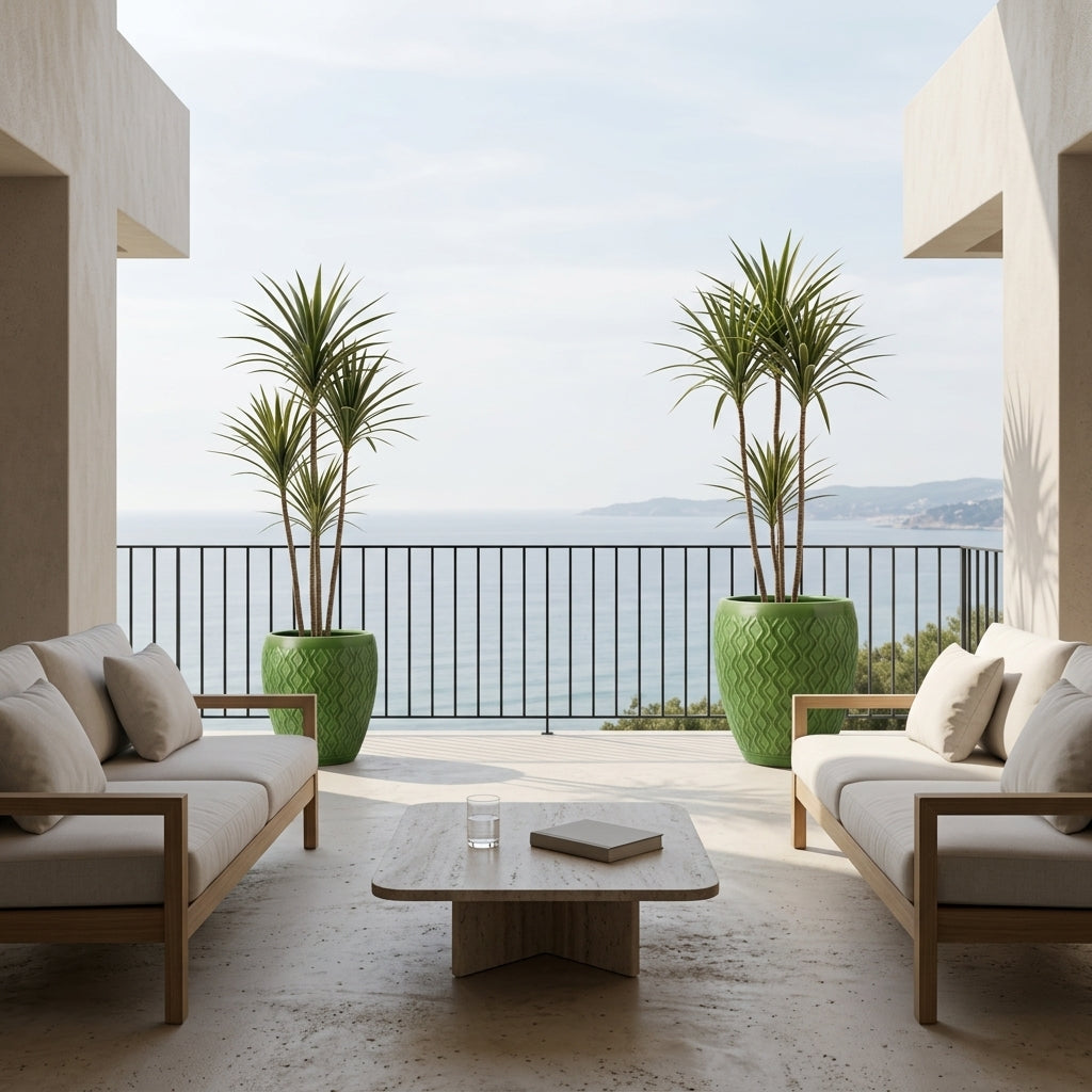 Provencelia PHENIX Grün – Premium Keramiktopf, zeitloses Design