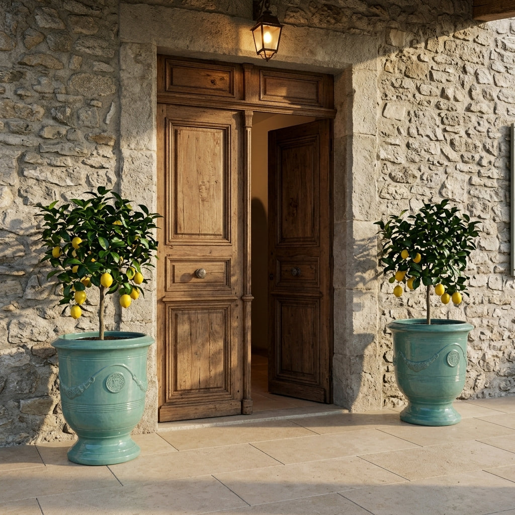 Keramiktopf RICHELIEU Jadegrün – Provence-Stil, robust und elegant
