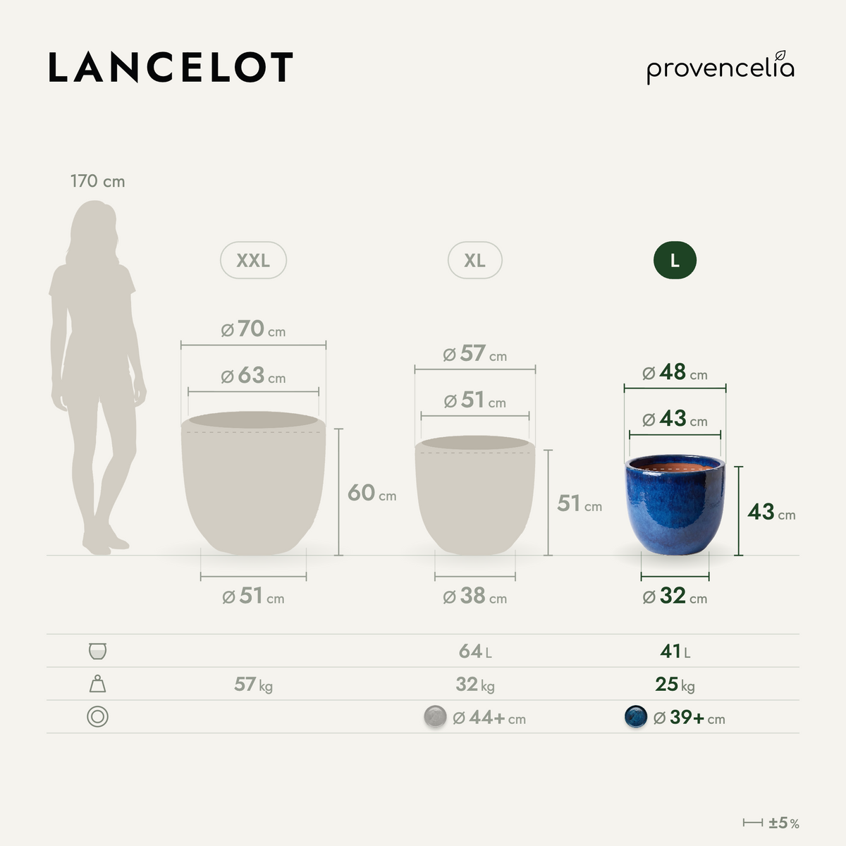 LANCELOT L – Maße