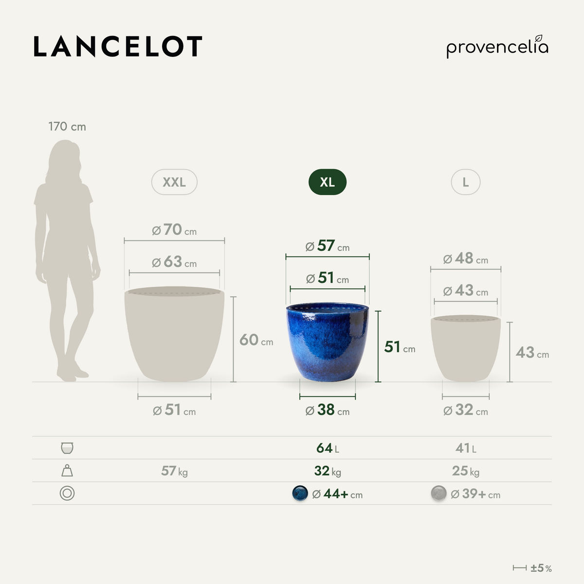 LANCELOT XL – Maße