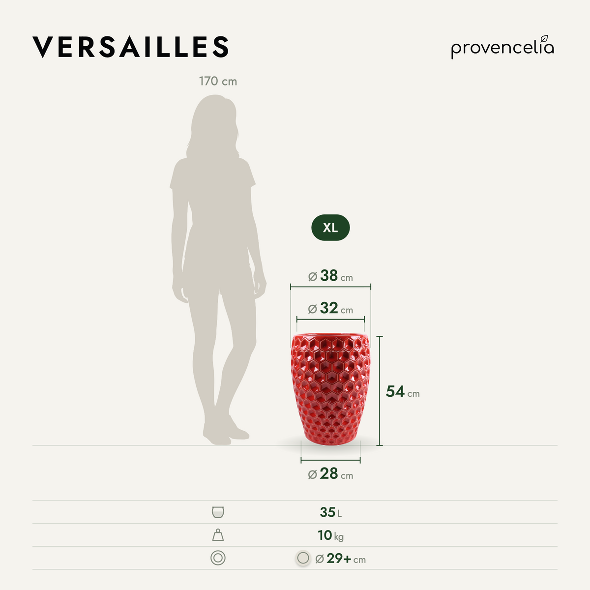 VERSAILLES XL – Maße