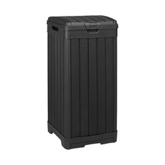 Keter Baltimore — Outdoor-Kunststoffmülltonne 125 L, 87,4×41×41 cm, Schwarz