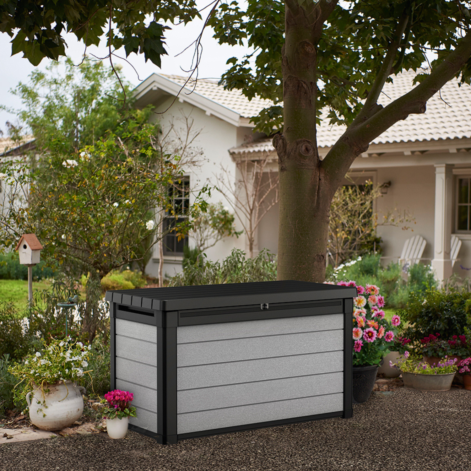 Denali DuoTech 380L Coffre de rangement 123x62x70 cm, Gris