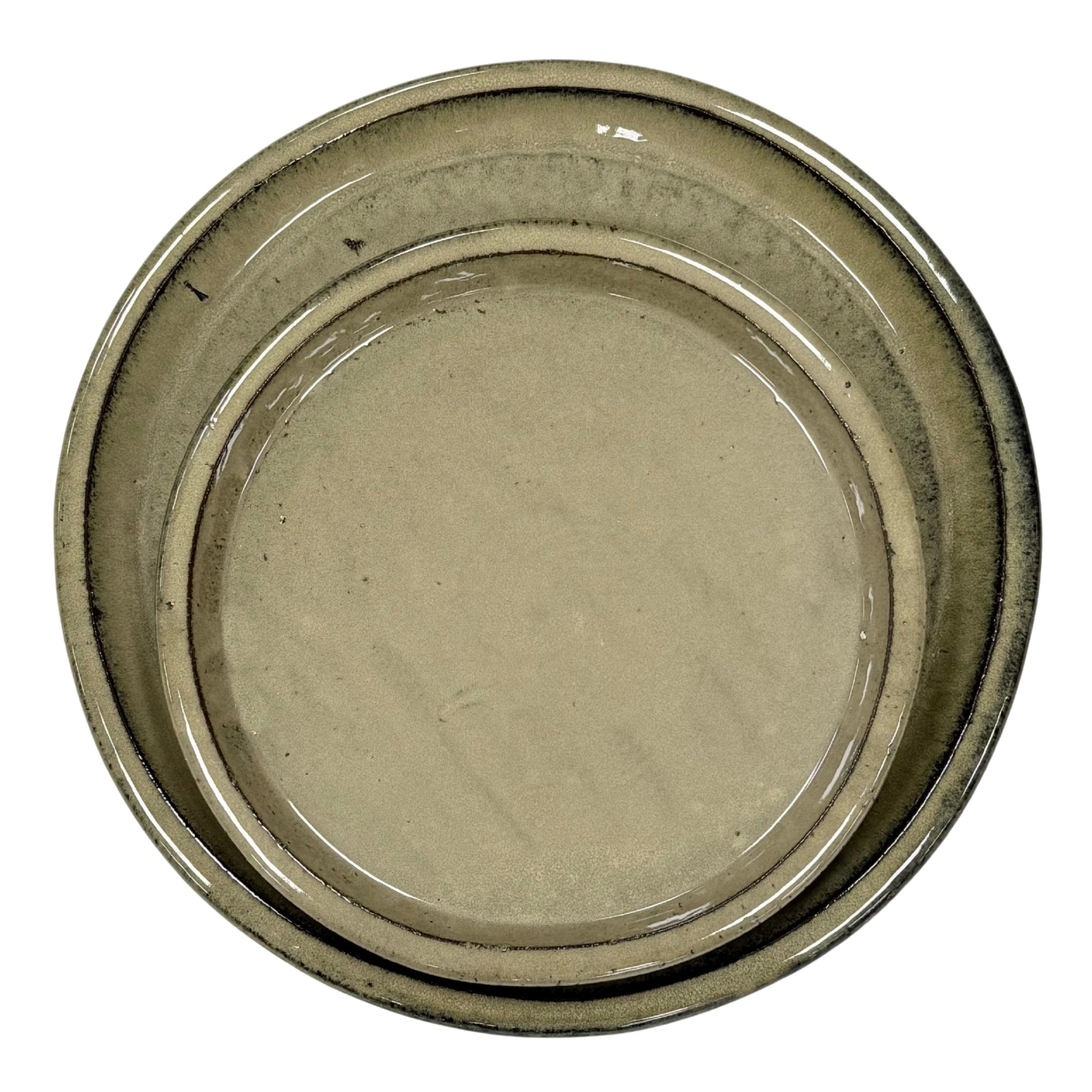 Podmiska pod květináč - Olivově zelená