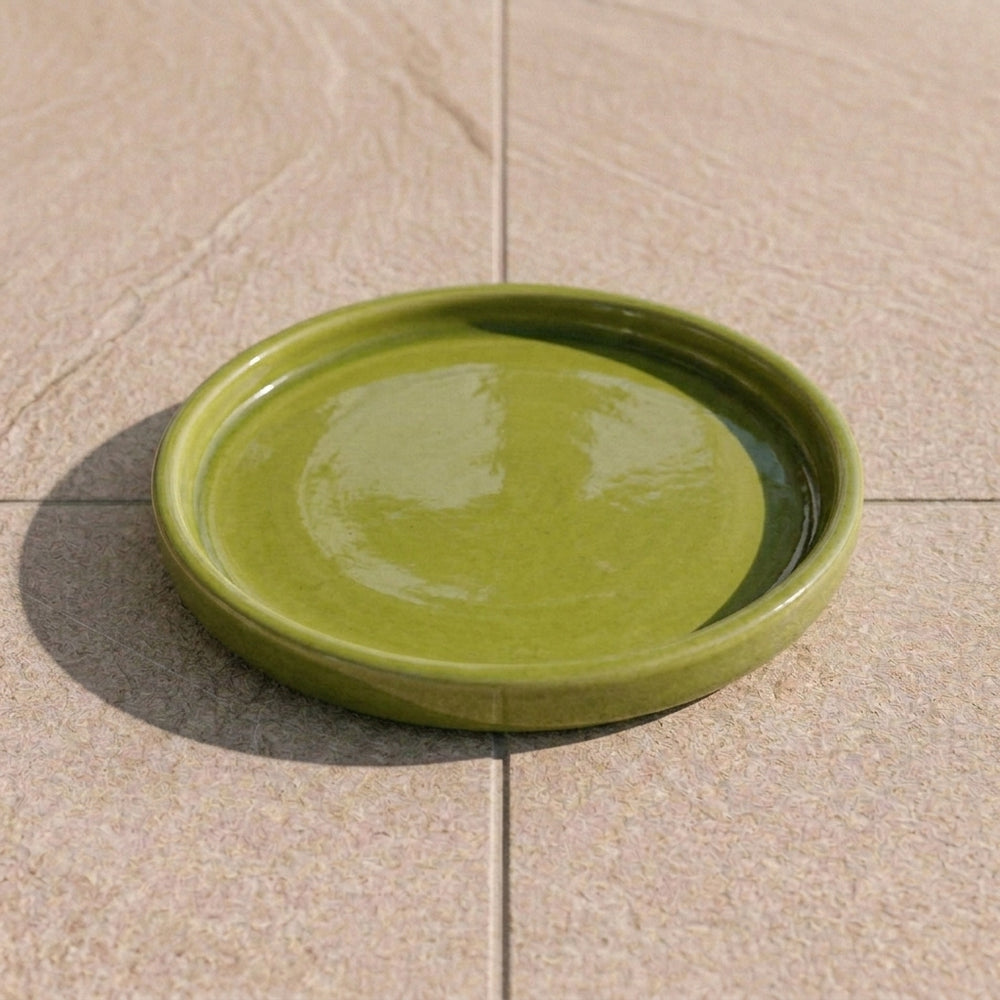 Untersetzer für Pflanzkübel – Olivgrün (Ø 15–40 cm)