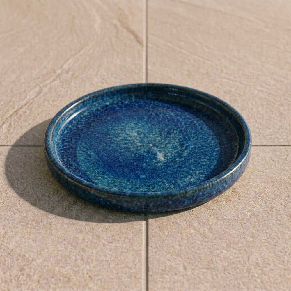 Untersetzer für Pflanzkübel – Meeresblau (Ø 15–40 cm)