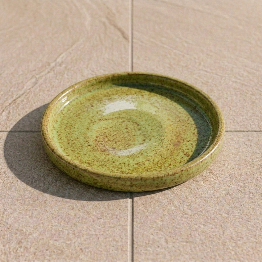 Untersetzer für Pflanzkübel – Herbstgrün (Ø 15–40 cm)