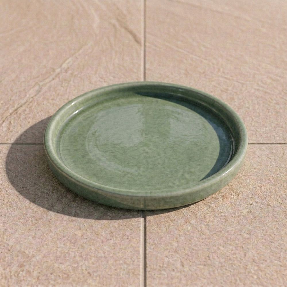 Pflanzkübel-Untersetzer – Jadeperle (Ø 16–49 cm)