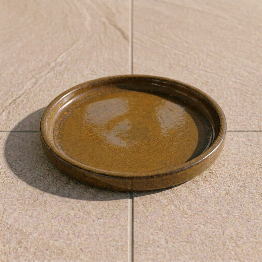 Pflanzkübel-Untersetzer – Wüstengelb (Ø 16–49 cm)