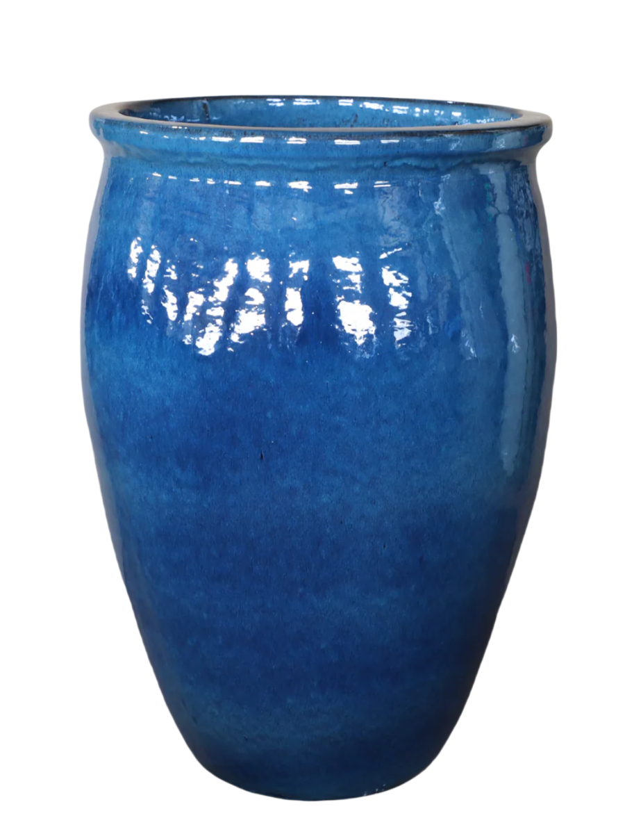 Keramikblumentopf BACCHUS – Azurblau