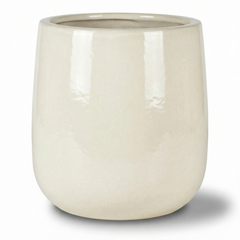 Keramický květináč Diane - Krémová