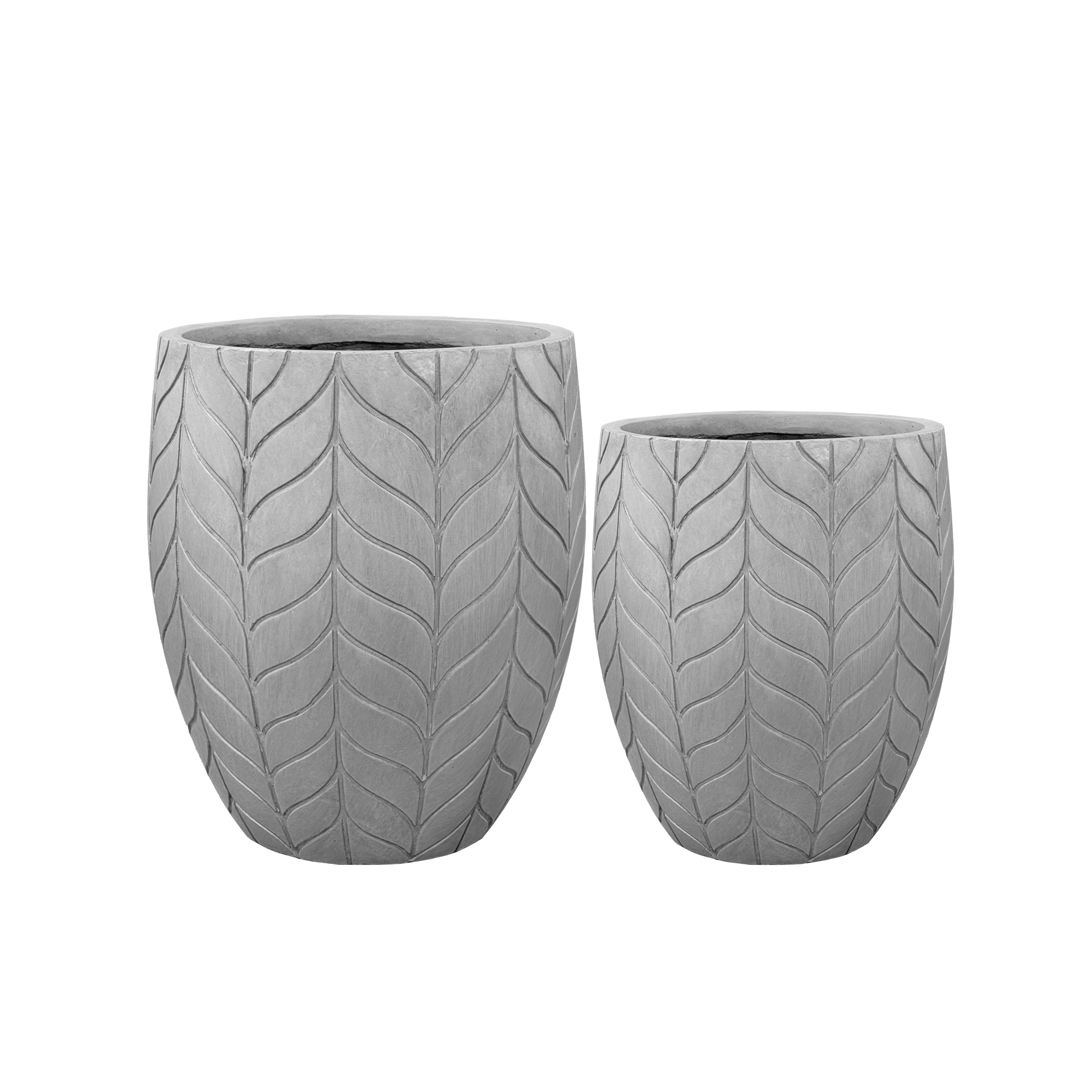 Betonový květináč Essence - Světle šedá