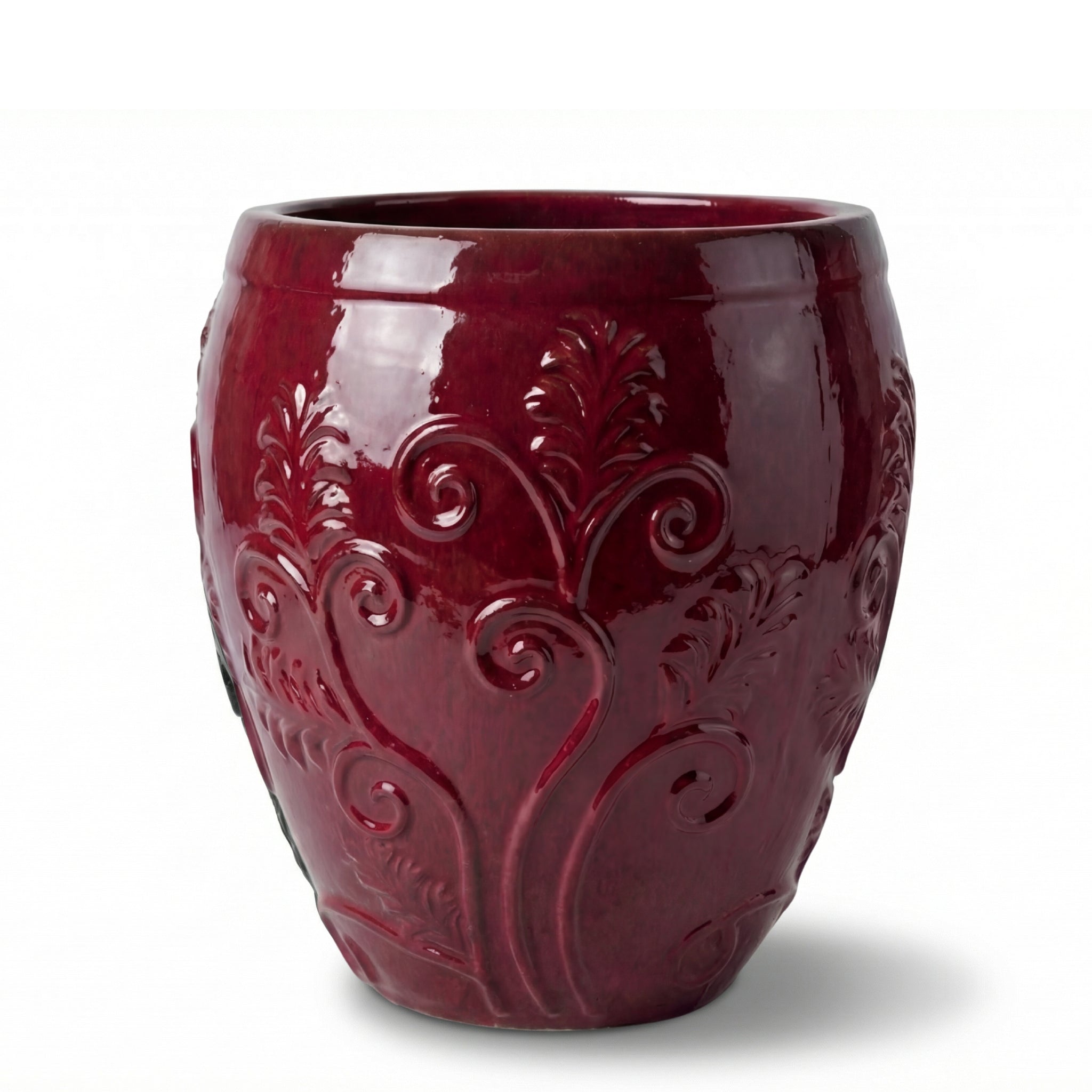 XXL Keramik-Pflanzkübel GAIA - Ziegelrot