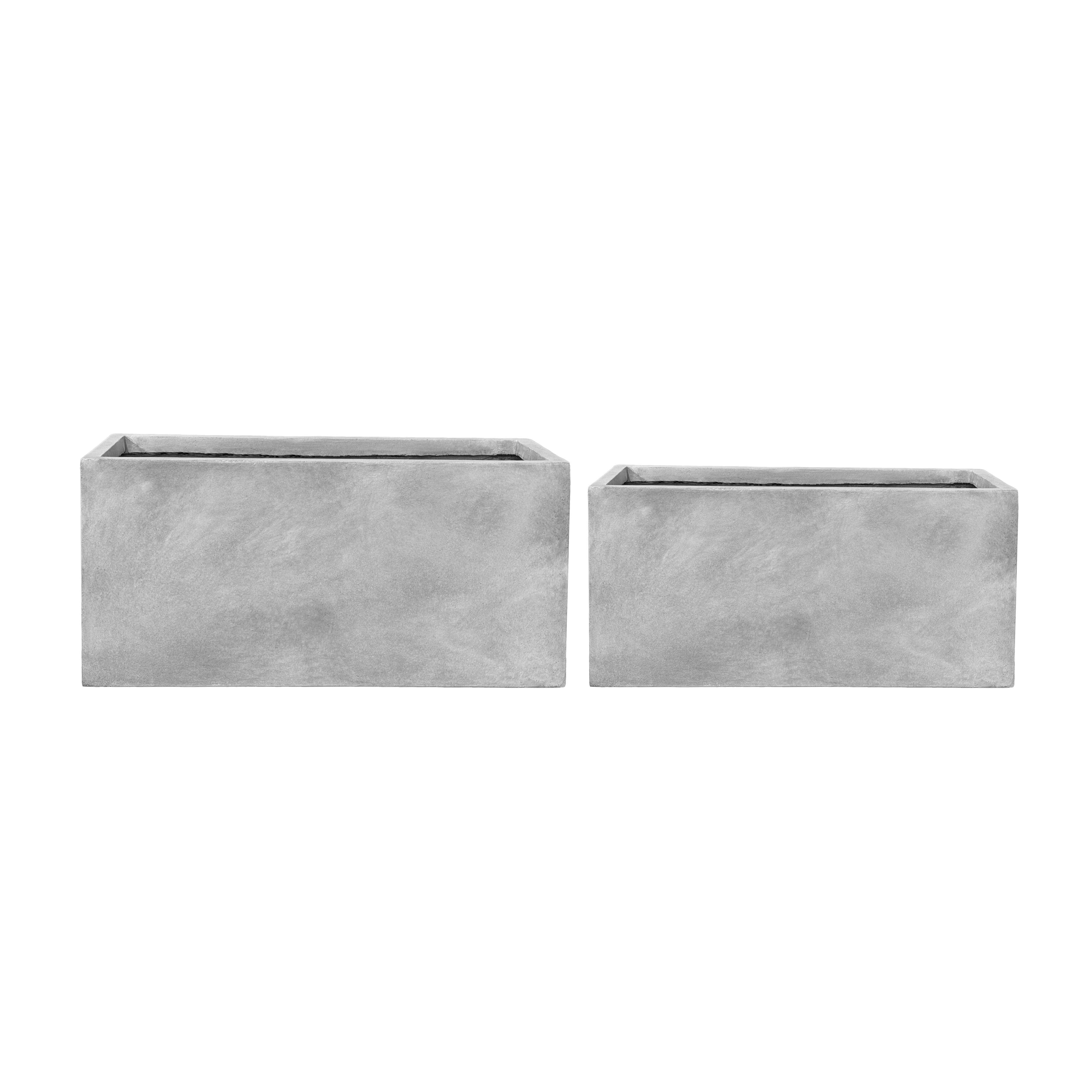 Beton-Pflanzkübel Horizon (99 x 46 x 46 cm) – Lichtgrau