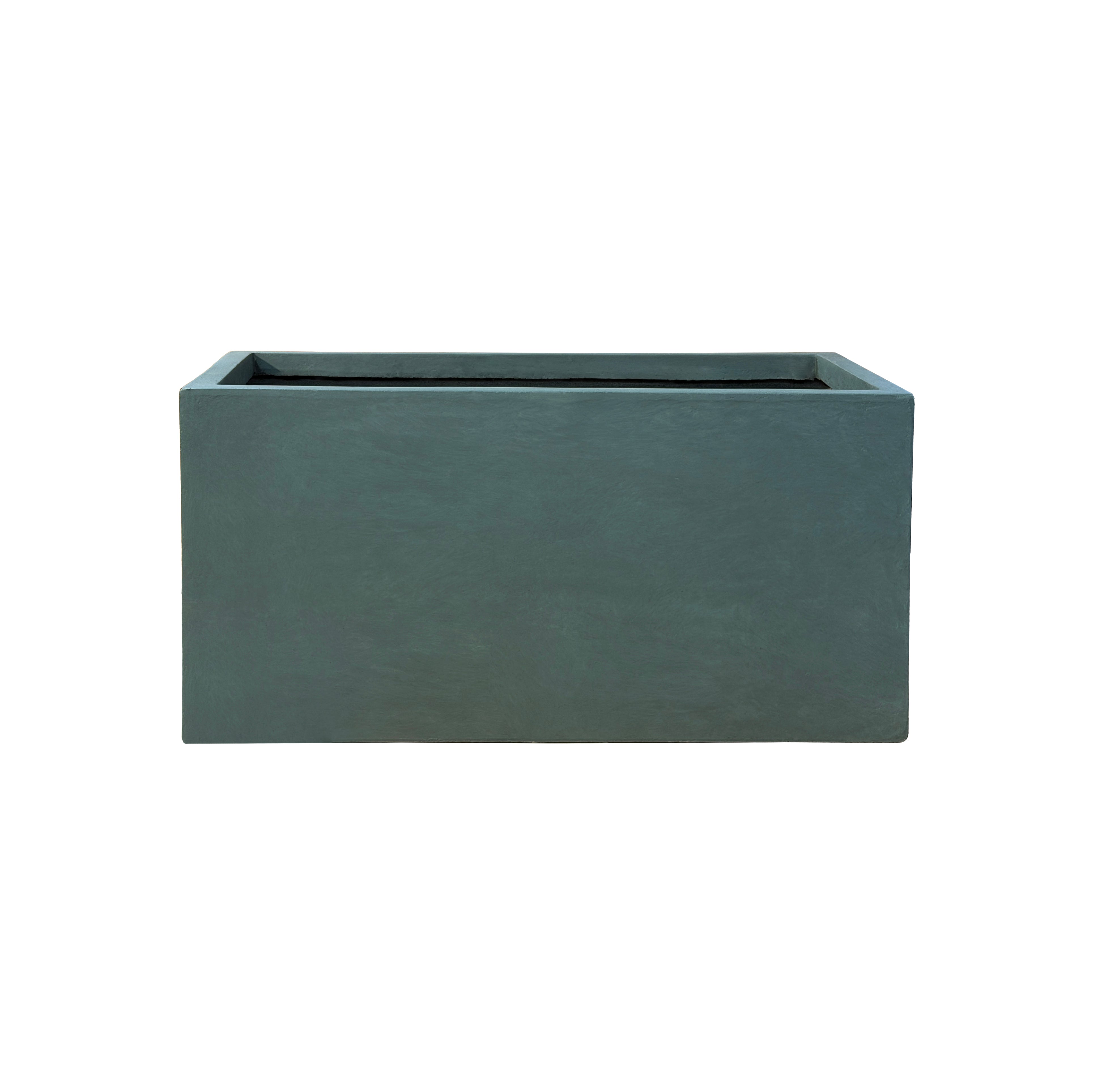 Beton-Pflanzkübel Horizon (99 x 46 x 46 cm) – Dunkelgrün