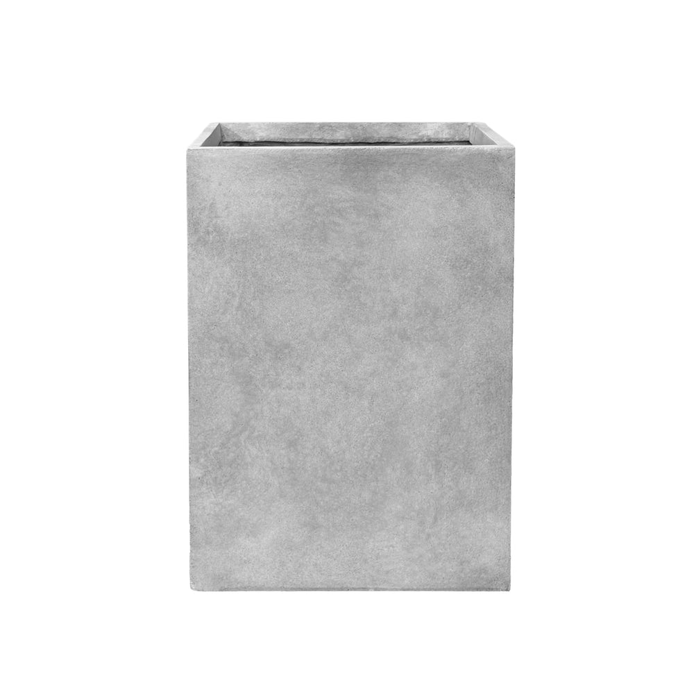 Beton-Pflanzkübel Kubix (38 x 38 x 54 cm) – Hellgrau