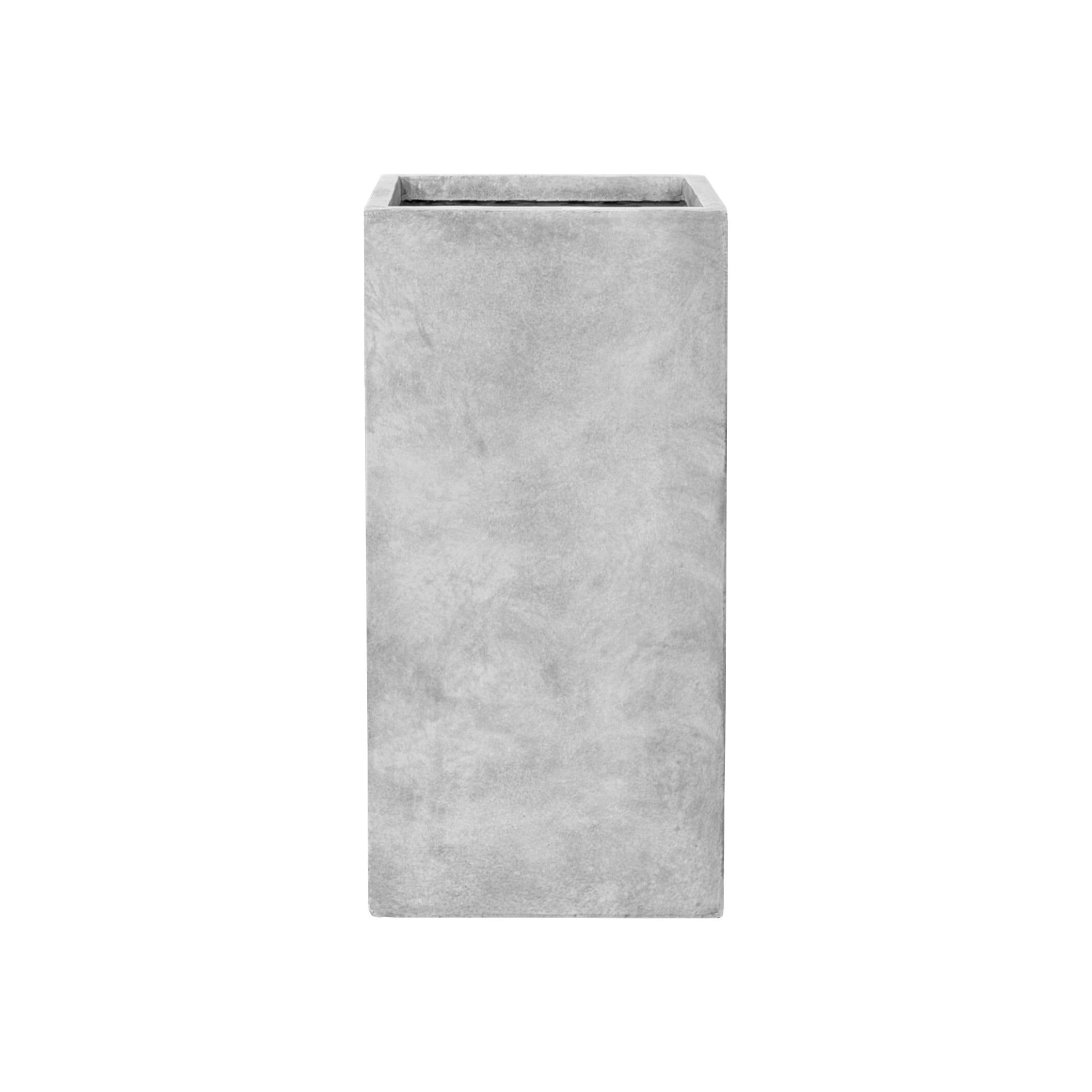 Beton-Pflanzkübel Kubix (41 x 41 x 81 cm) – Lichgrau