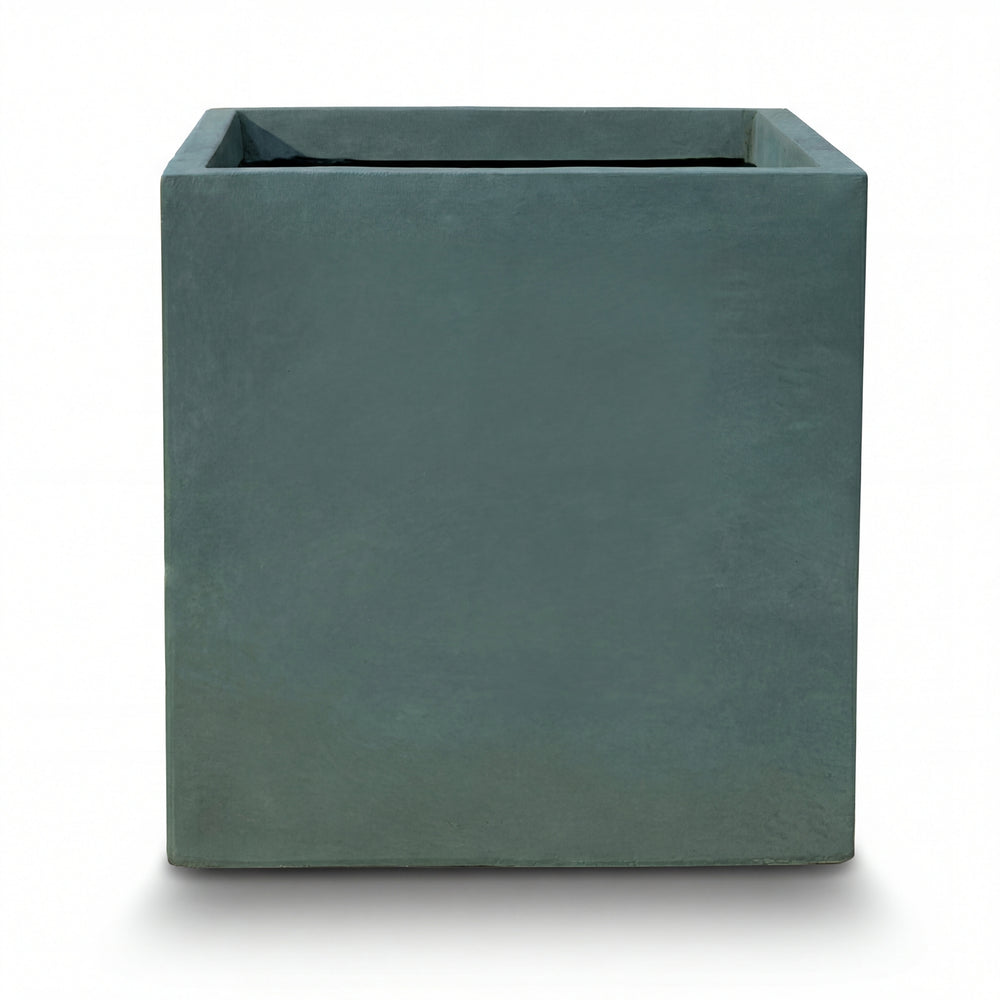 Beton-Pflanzkübel Kubix (75 x 75 x 75 cm) – Dunkelgrün