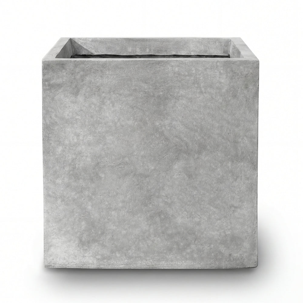 Beton-Pflanzkübel Kubix (75 x 75 x 75 cm) – Hellgrau