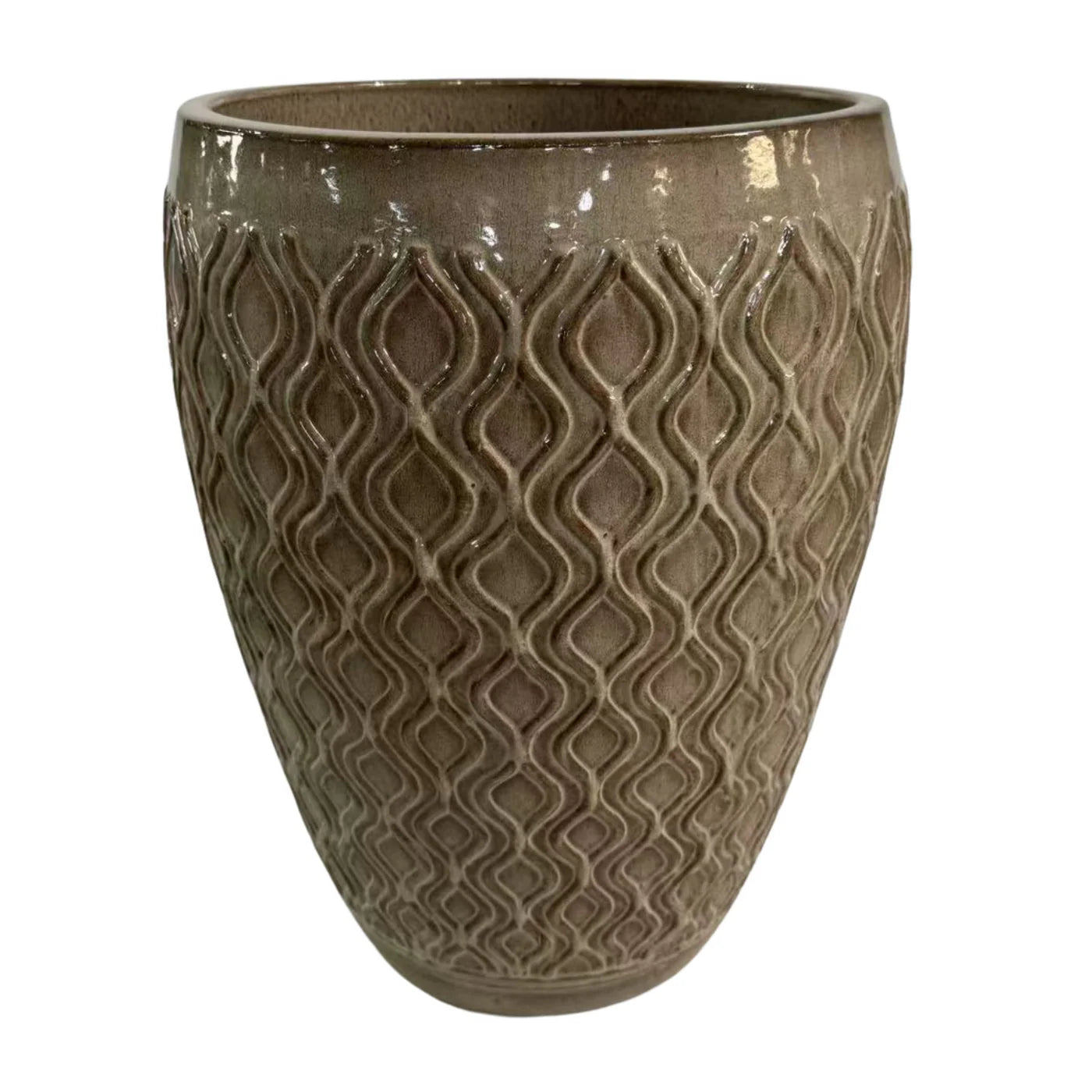 Keramischer Blumentopf Phenix – Sandfarben