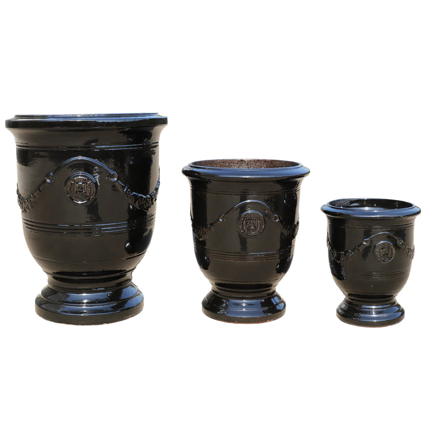 Keramik-Blumentopf RICHELIEU - Schwarz