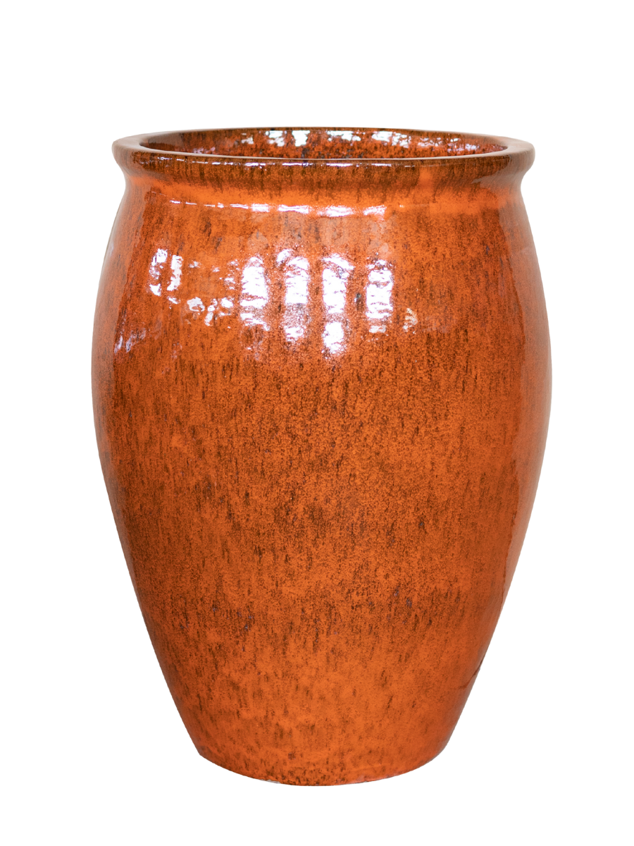 Keramik-Blumentopf BACCHUS – Orange