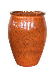 Keramik-Blumentopf BACCHUS – Herbstorange