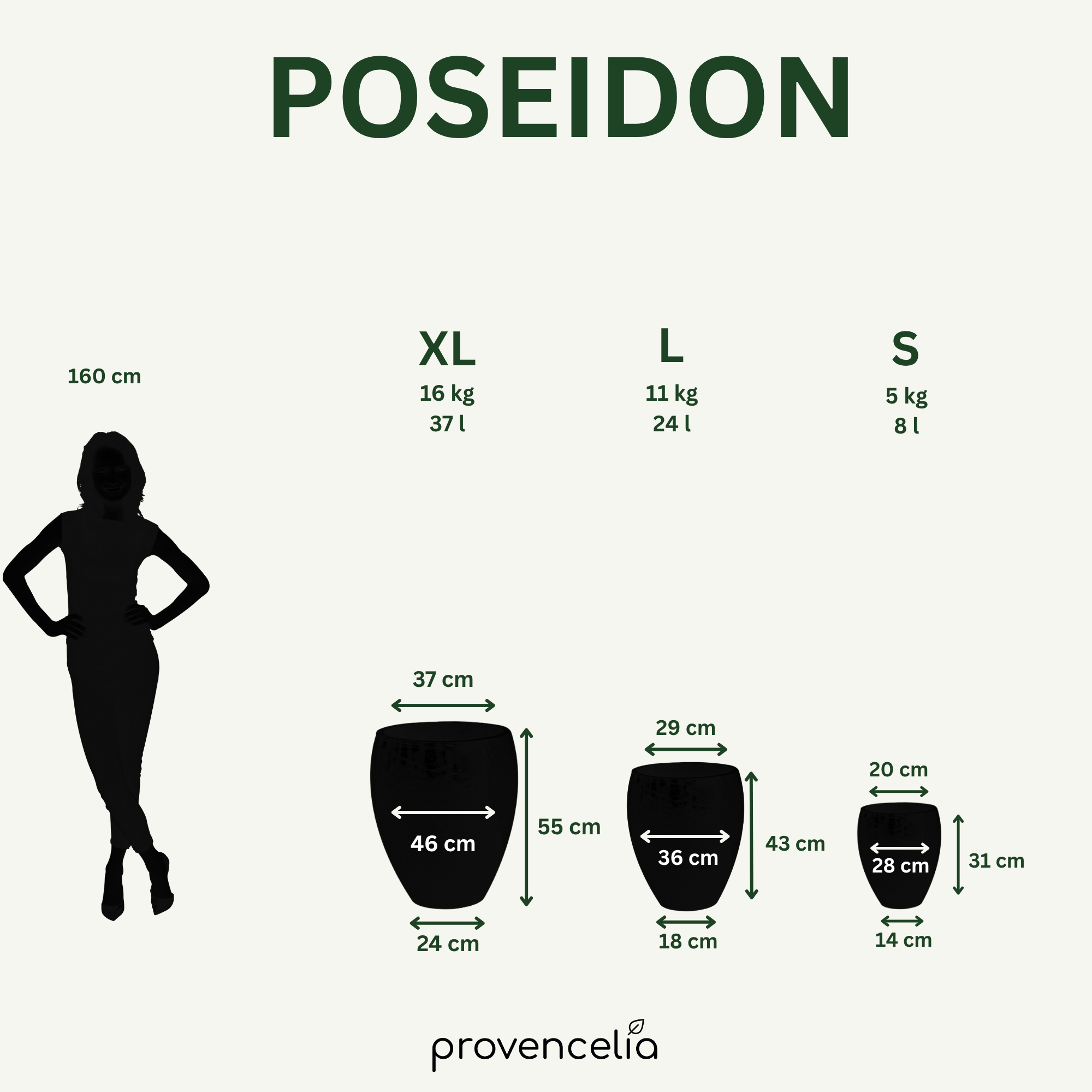 Keramik-Blumentopf Poseidon – Gelb