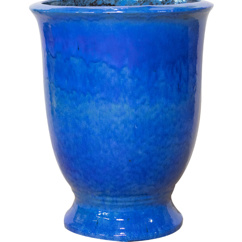 Keramik-Pflanzkübel Arthur - meerblau