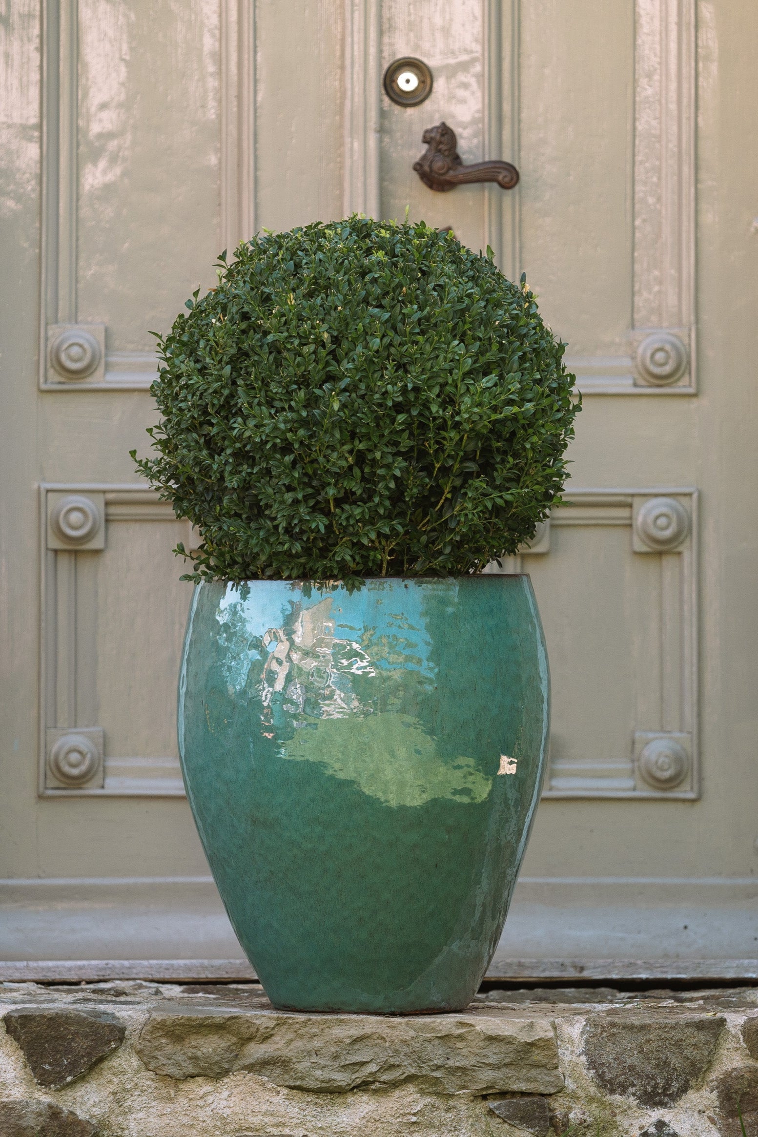 Keramik-Blumentopf Poseidon – Azurblau