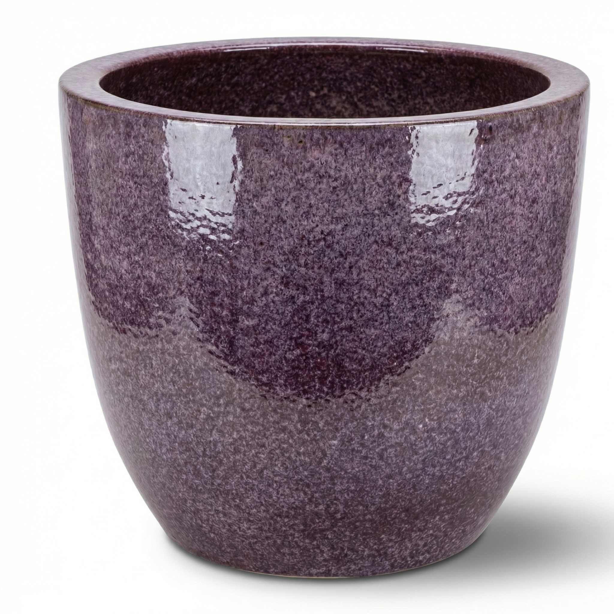 Keramischer Blumentopf LANCELOT Fialový – Provencelia, handgefertigt, frostbeständig