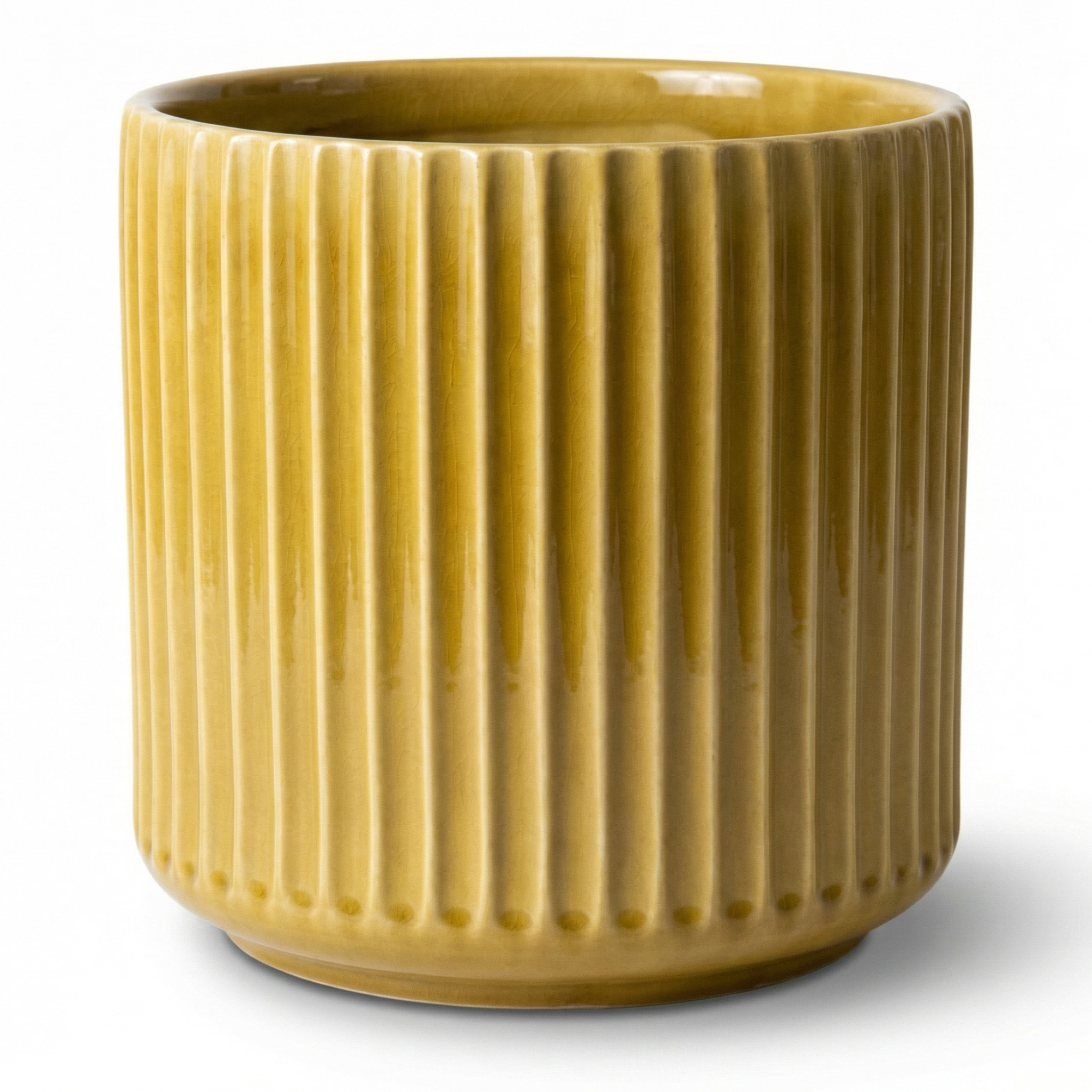 Keramický květináč LONDON žlutá – Provencelia, ručně vyráběný, mrazuvzdorný