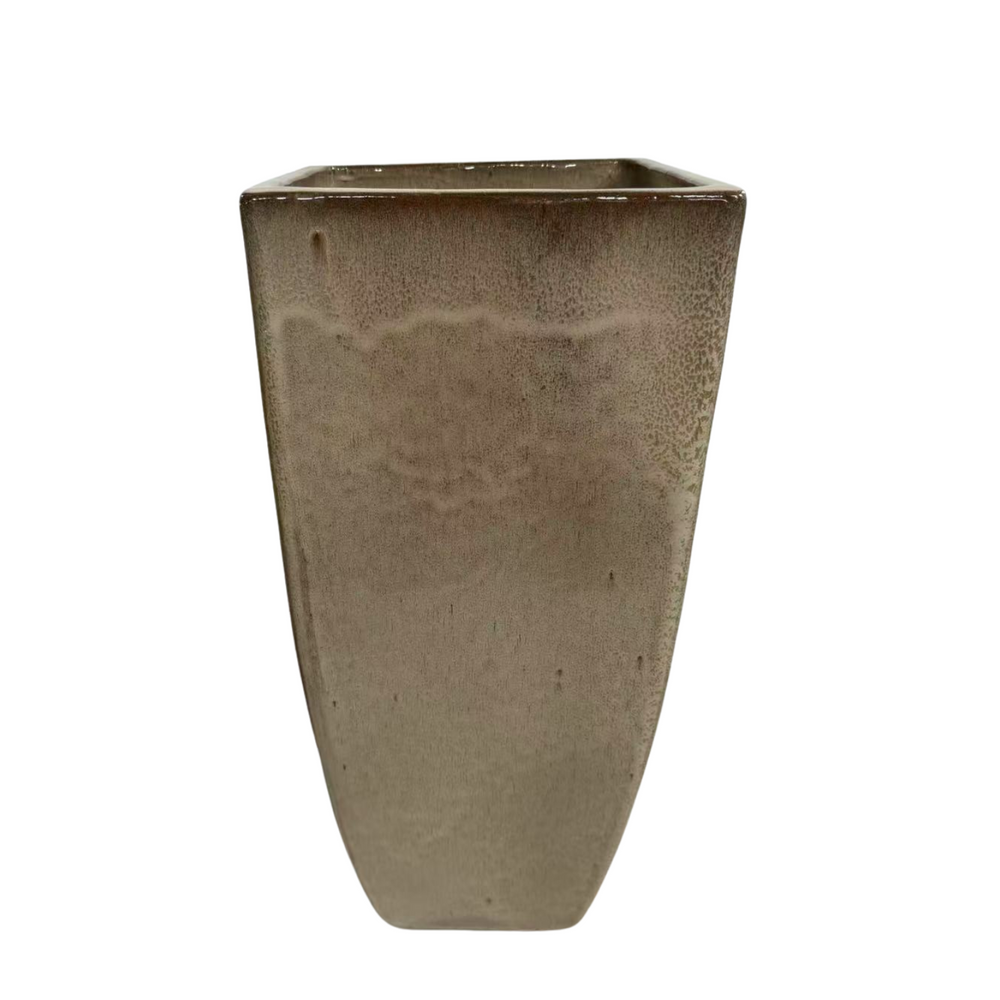 Keramik-Pflanzkübel Madison – Sandfarben - L (35x62cm)