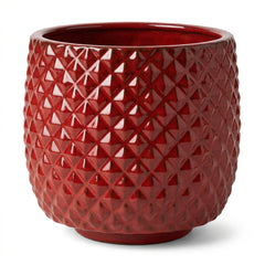 Keramik-Pflanzkübel MARS - Imperialrot - L (45 x 45 cm)