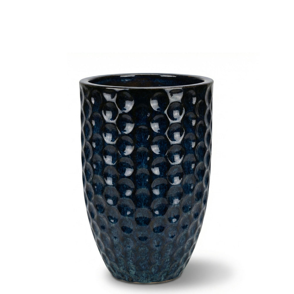 Keramik-Pflanzkübel MEROVEE – Eisblau - M (23 cm x 35 cm)