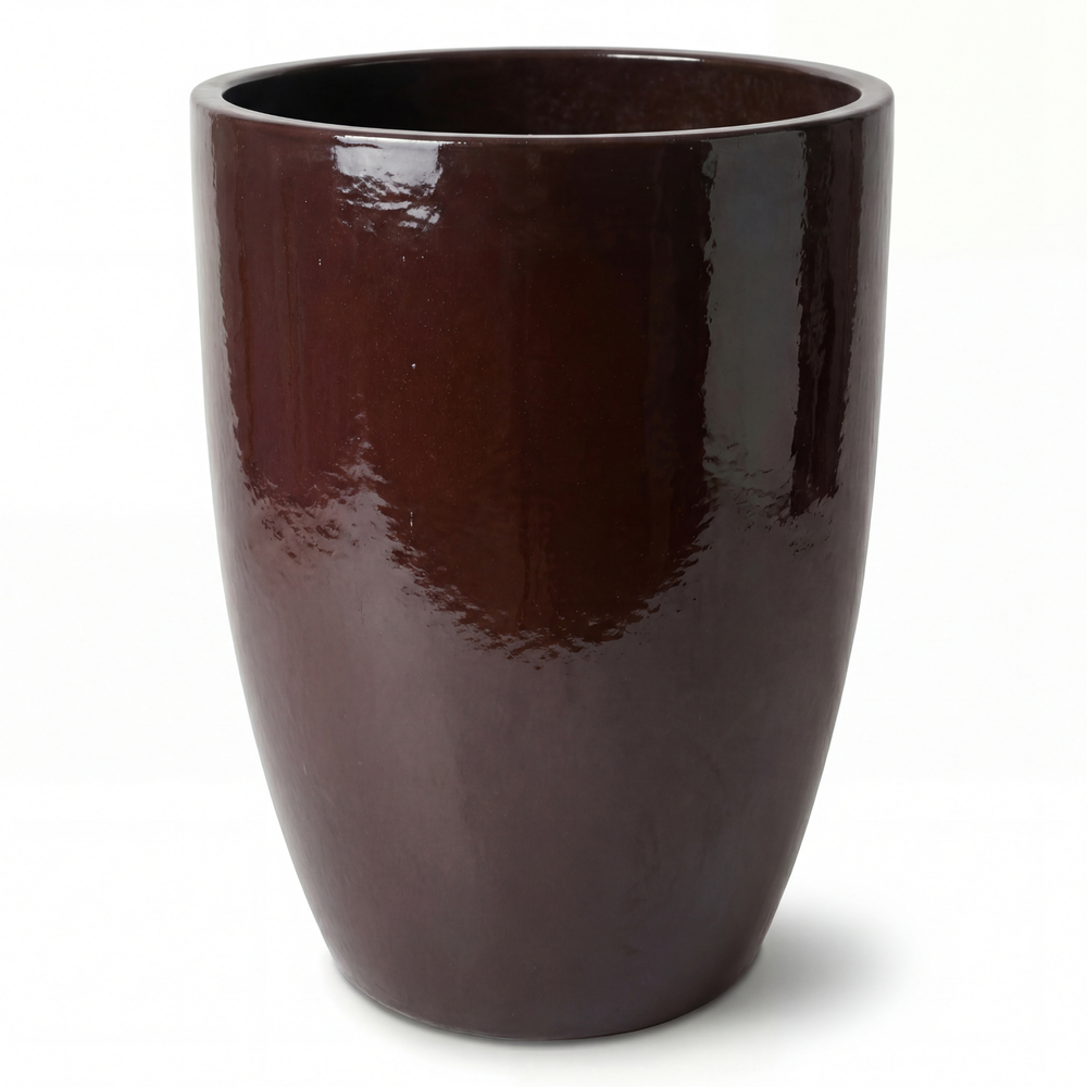 Keramik-Pflanzkübel Mazarin 2 – Bordeaux - L (37 x 49 cm)