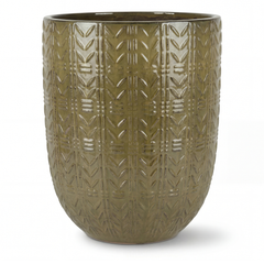 Mercure Keramik-Blumentopf – Olivgrün