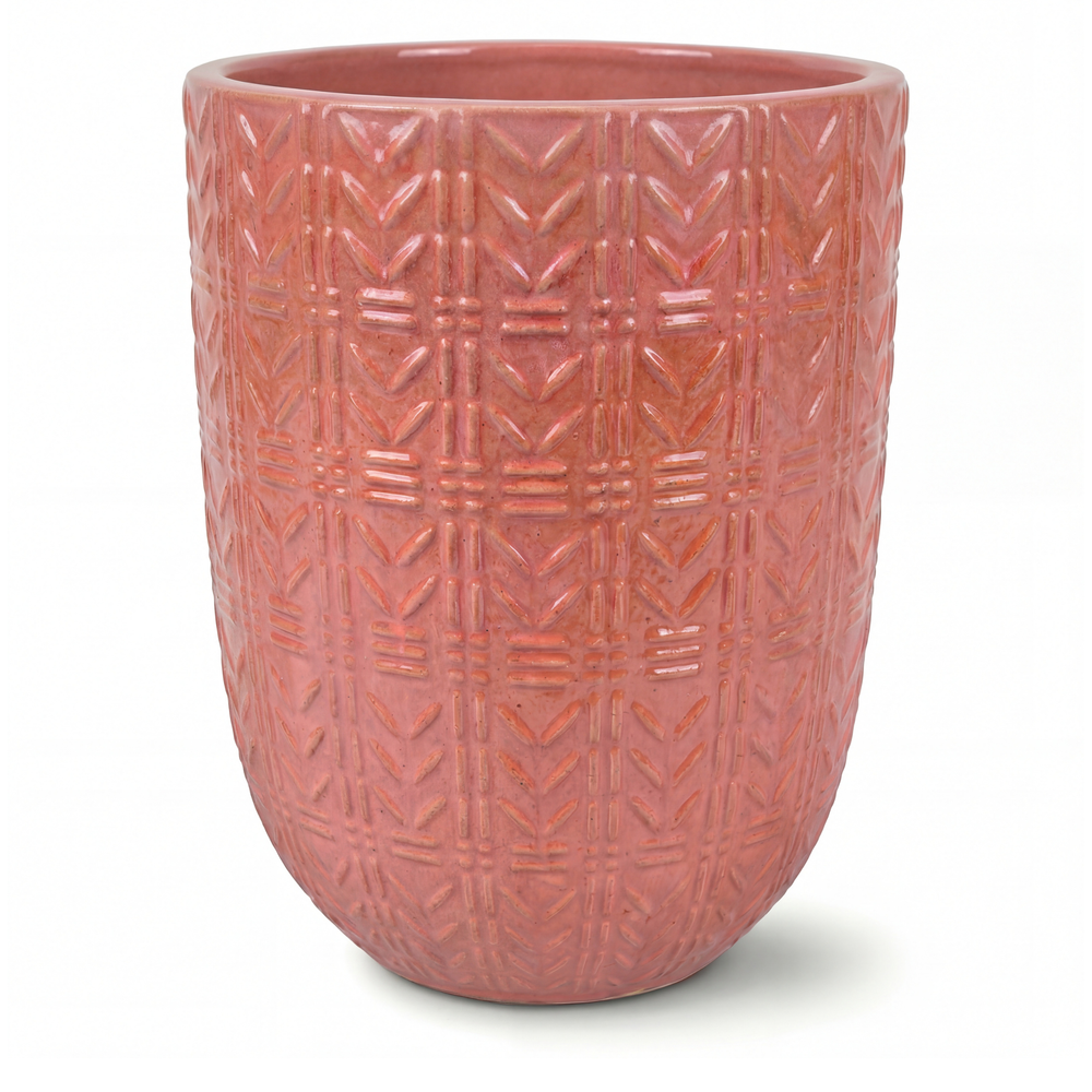 Keramik-Pflanzkübel Mercure - Altrosa - XL (39 x 51 cm)