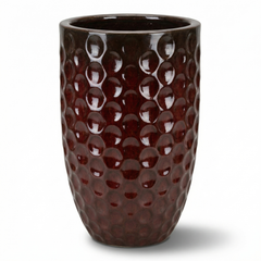 Keramický květináč MEROVEE - Cihlově červená