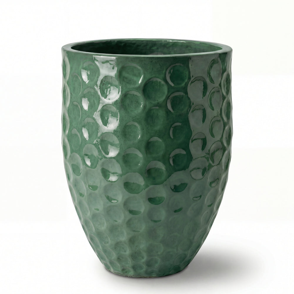 Keramischer Pflanzkübel MEROVEE – Jade - XL (42 x 55 cm)