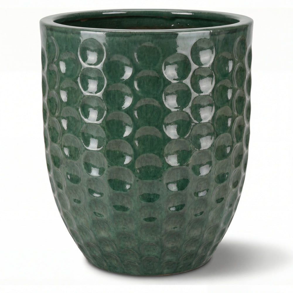 Keramischer Pflanzkübel MEROVEE – Jade - XXL (55 x 65 cm)
